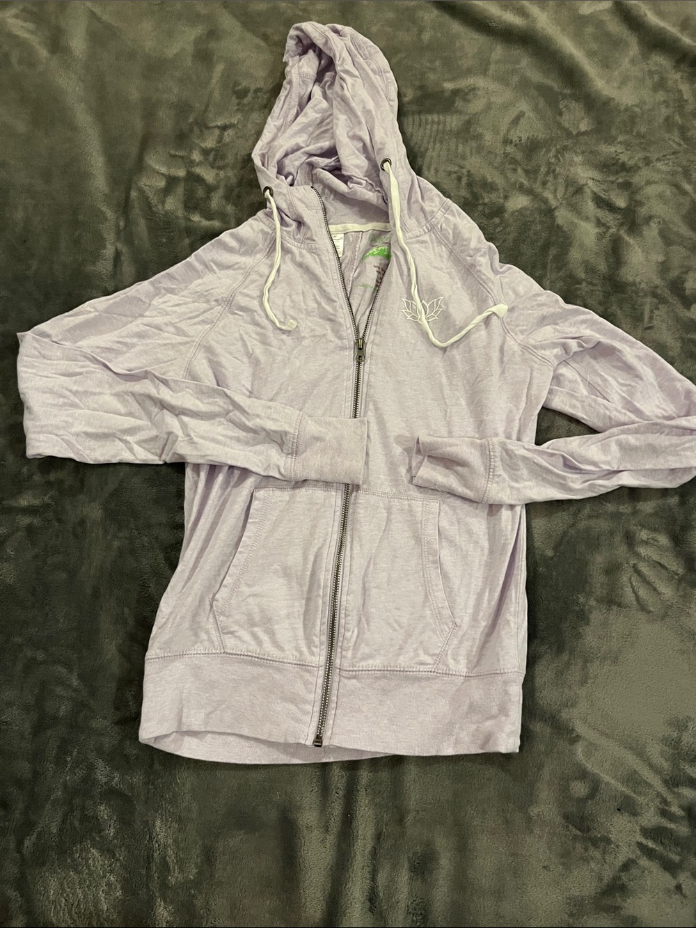 Earth Yoga Light Lavender Zip Hoodie